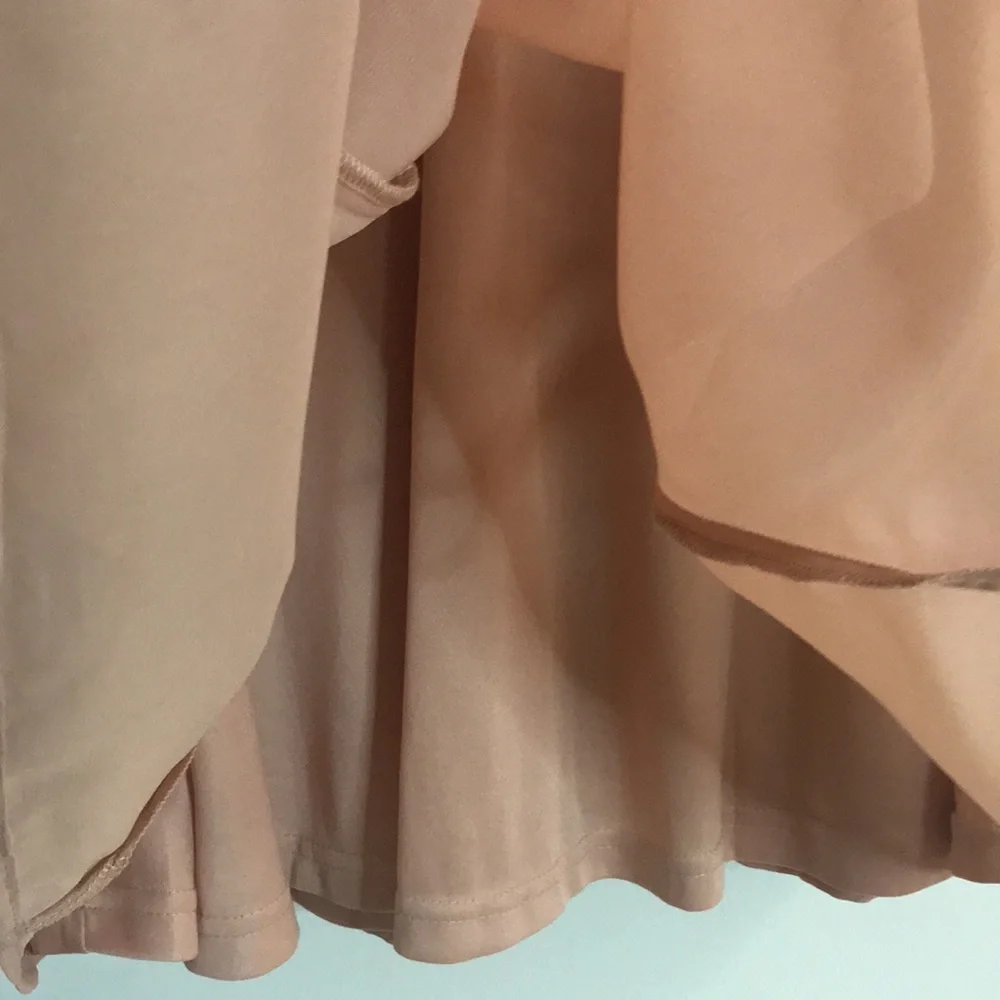 NWT Lulu’s Blush Metallic Bustier Mini Skater Dress / Medium - Picture 10 of 16